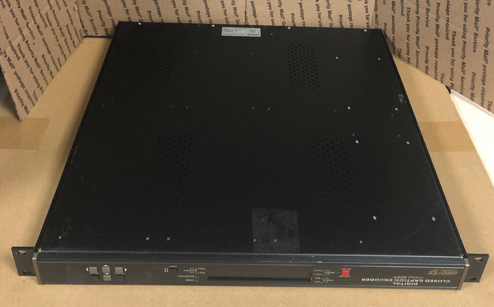 Evertz Model 8084 Digital Closed Captioning Encoder W/RACK EARS (TESTED)