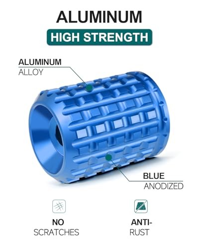 1.25" Footpeg Crash Bar Engine Saddlebag Guard Sliders End Replacement Blue