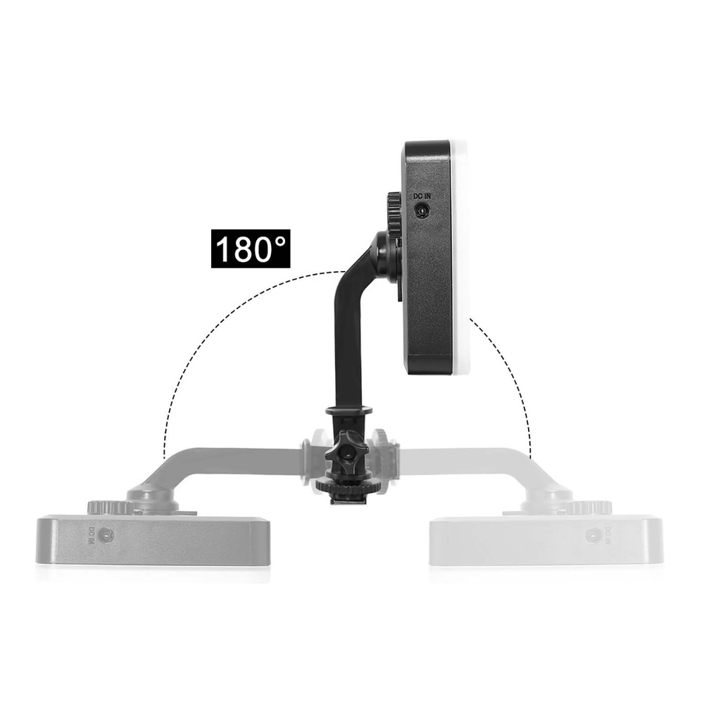 GVM On-Camera Portable RGB 162 LED Panel Video Fill Light APP Control for Camera