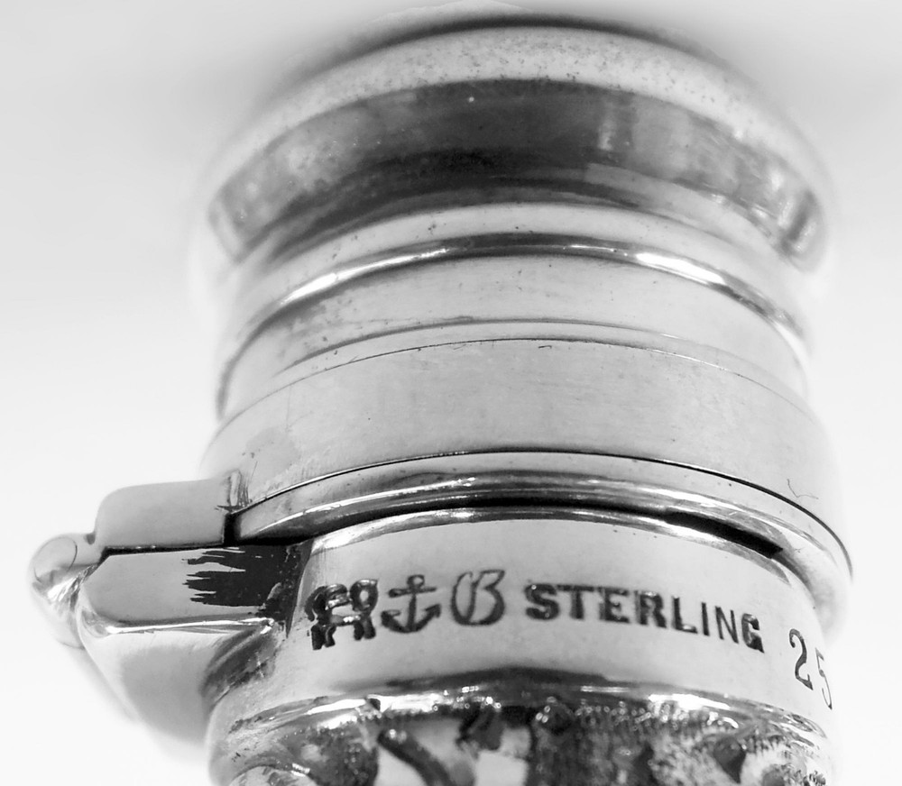 Gorham Flask 252 Antique Victorian Barware American Sterling Silver 1890