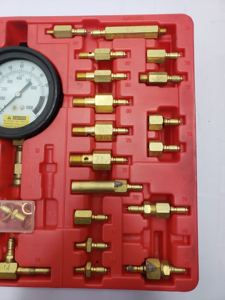 Matco Tools MFI6550 Master Fuel Injection Kit Pressure Test Kit Gauge Set