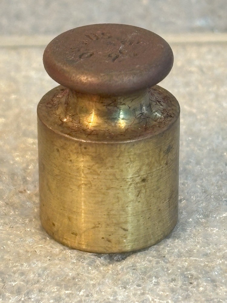 OHAUS 20g Replacement Brass Scale Weight Vintage