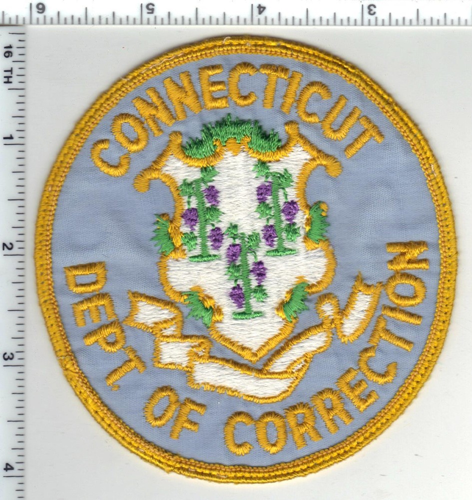 Connecticut Dept of Corrections Light Blue Uniform Take-Off Shoulder Patch