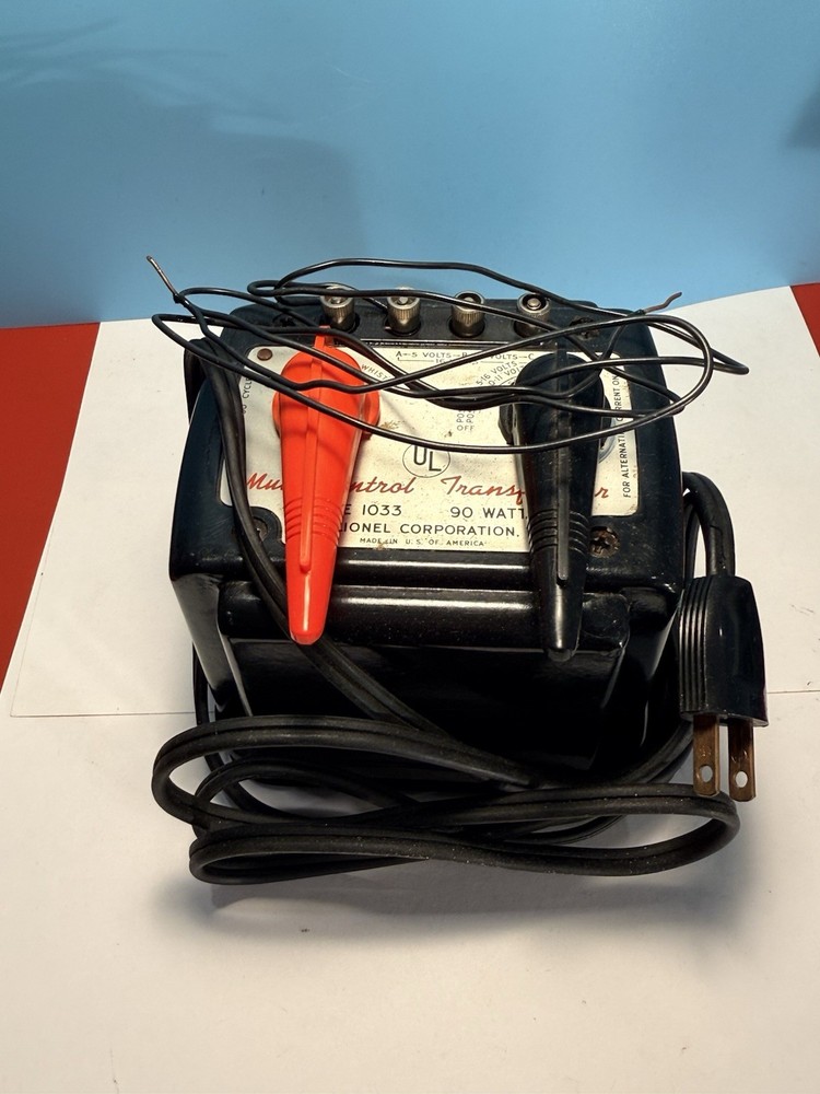 Lionel 1033 90 Watt Multi-Control Transformer Original Box Needs New Cord Split