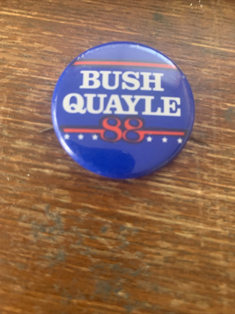 Bush Quayle 88 Political Pinback Button