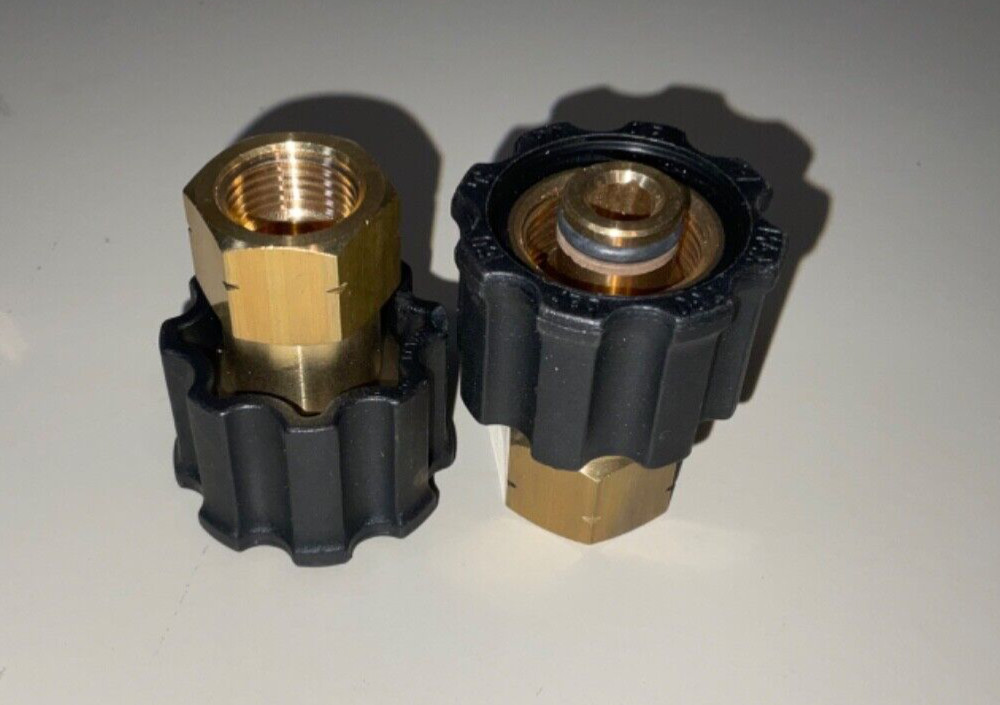Pressure Washer Twist Connect M22 Karcher Style 2-pack 3/8" NPT