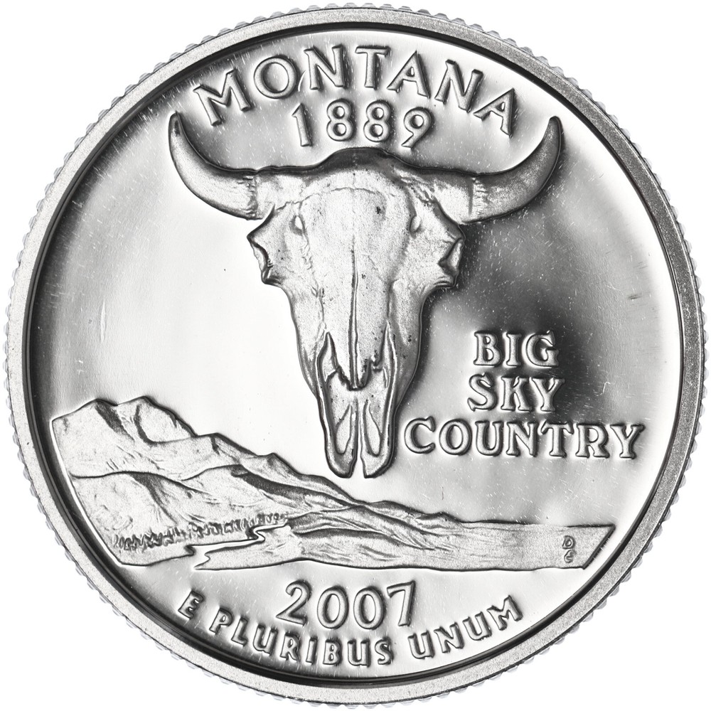 2007 S State Quarter Montana Gem DCam Proof CN-Clad