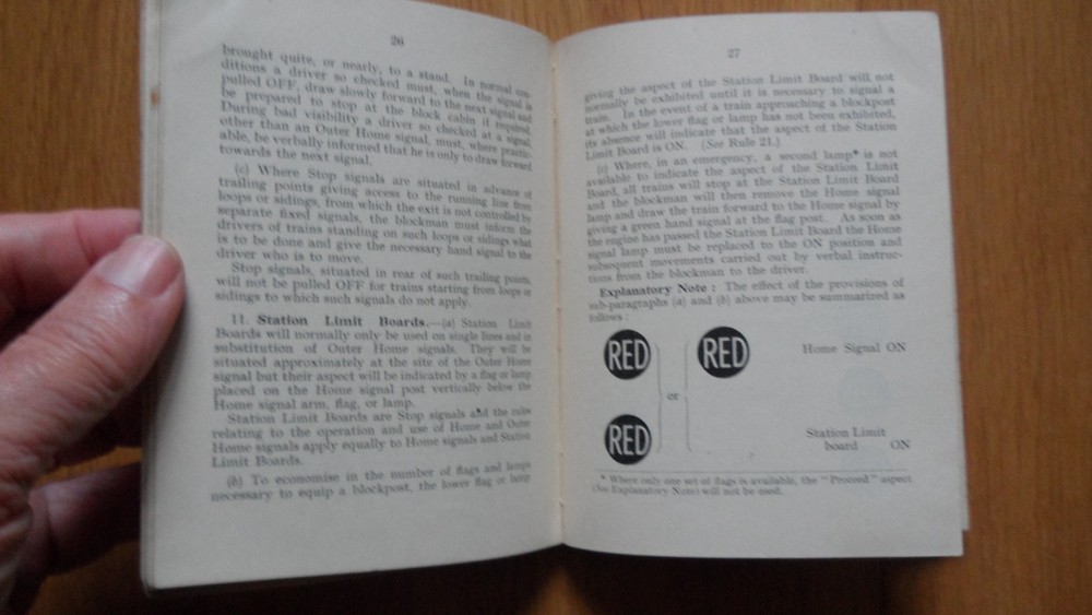 Original MILITARY RAILWAYS Rule Book 1938 - HMSO