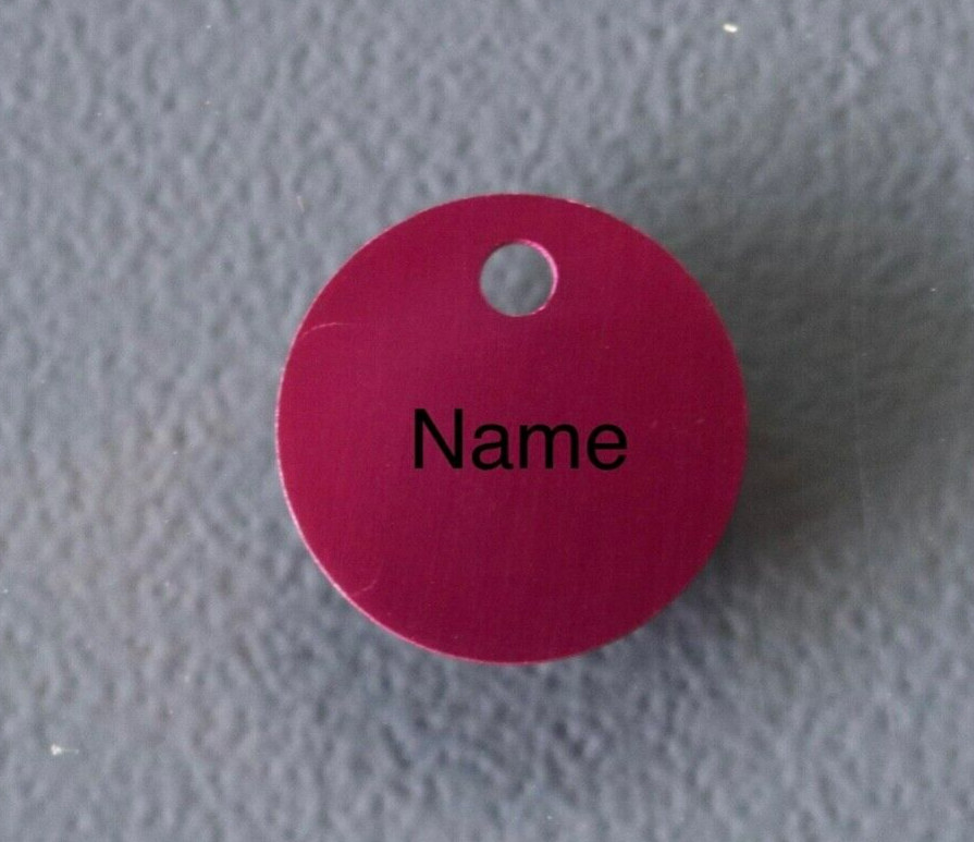 Laser Engraved Small Circle Tag