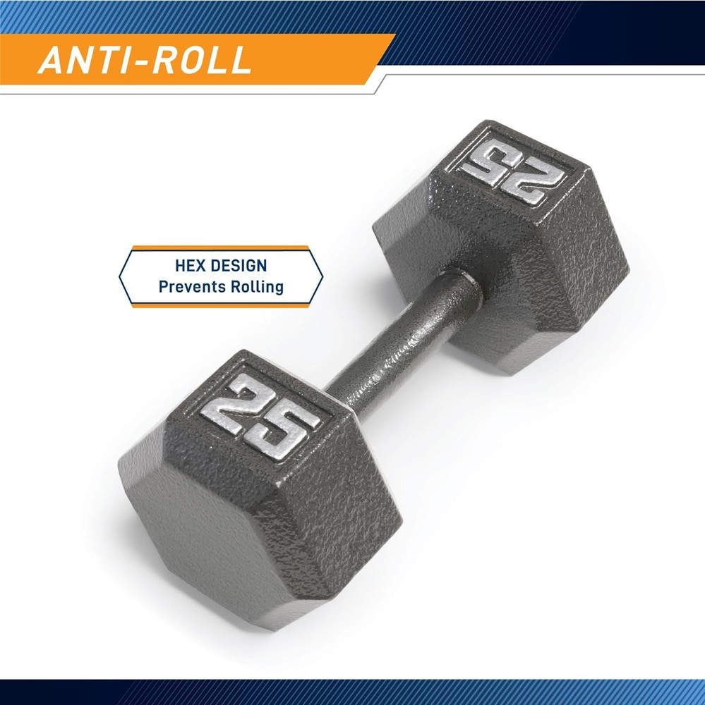 Hex Dumbbell Collection - 3-100 lb Options-