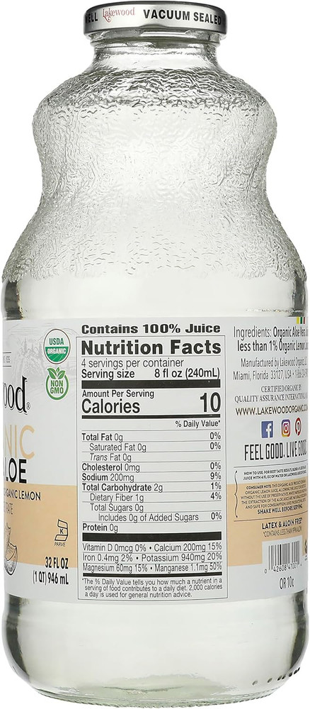 Juice Aloe Vera ORG, 32 FO
