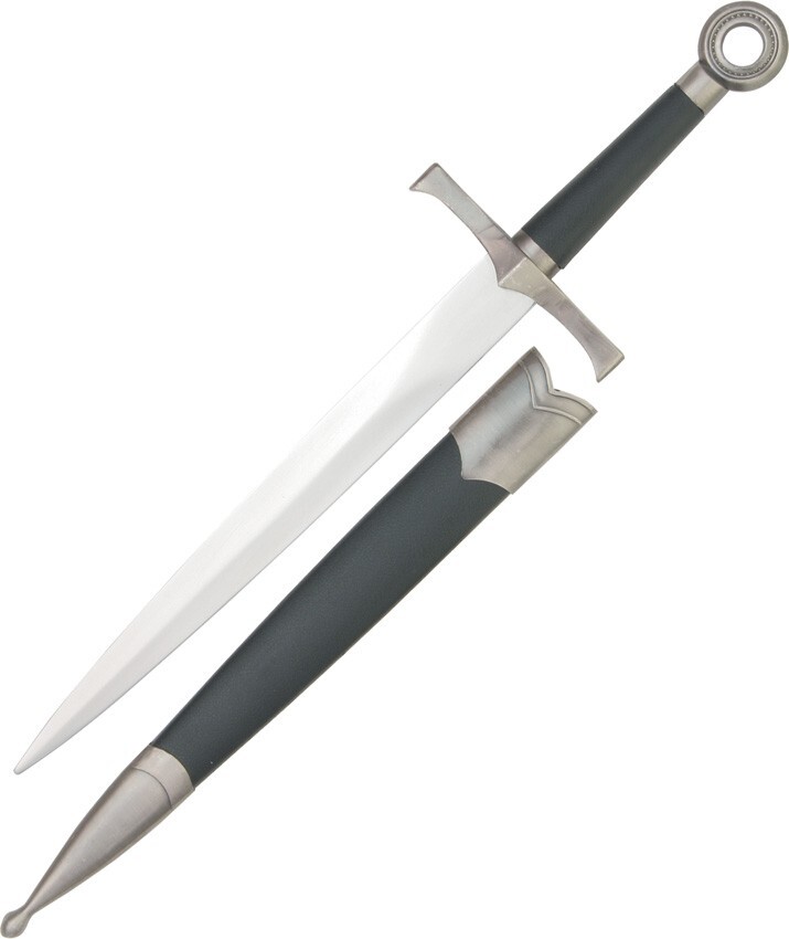 China Made Cast Metal Medieval Knights Dagger Fixed Blade Knife Unsharp - 210638