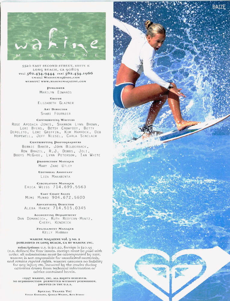 Wahine Magazine Vol. 3 #2- 1997