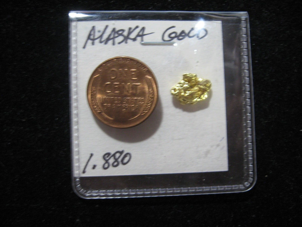 ALASKA GOLD NUGGET 1.880 GRAMS
