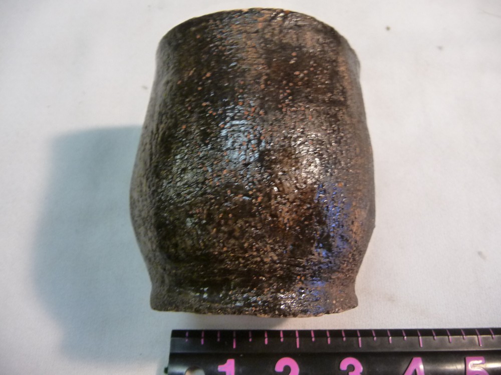 J. HAGNEY POTTERY GLASS -CHIPPED LIP