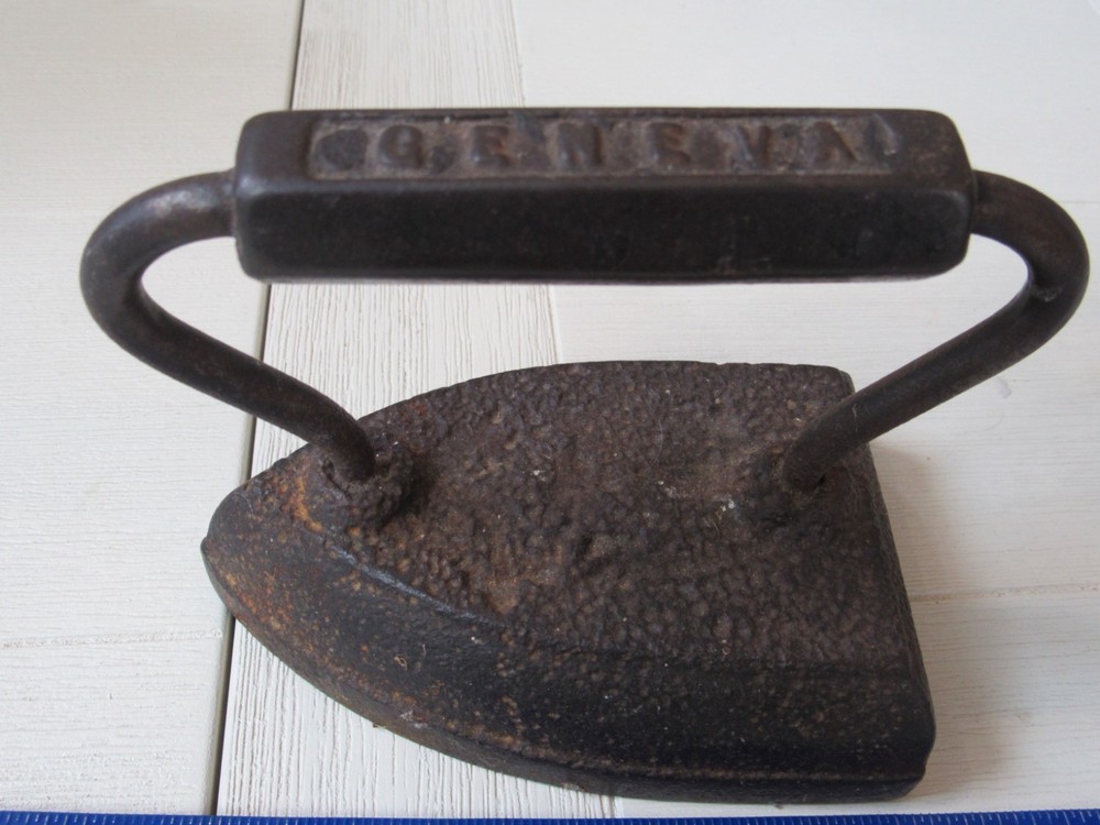 Vintage Cast Iron Geneva Flat Iron