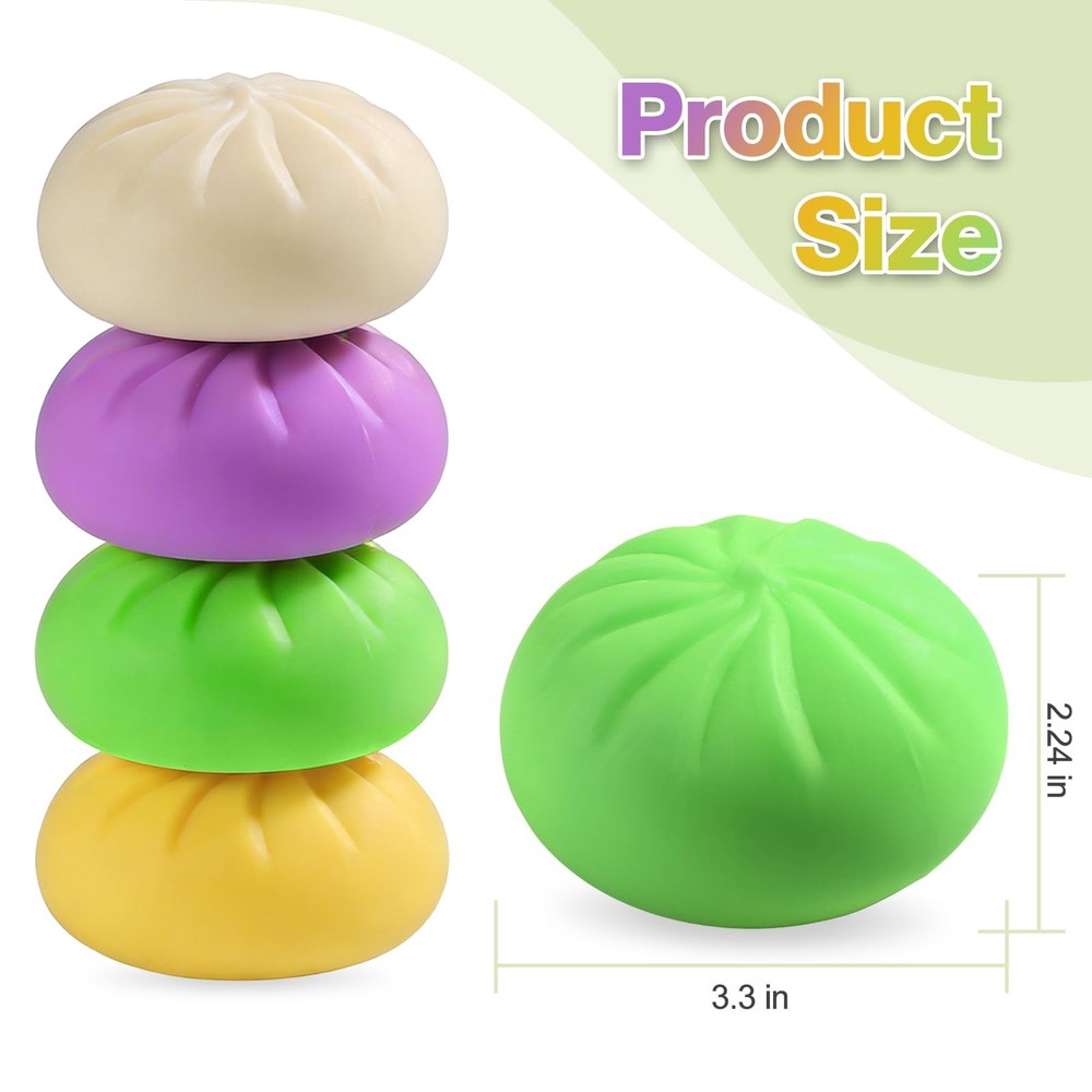 Dumpling Squishy Mystery Box, Dumplings Squeeze Stress Balls Medium, Green