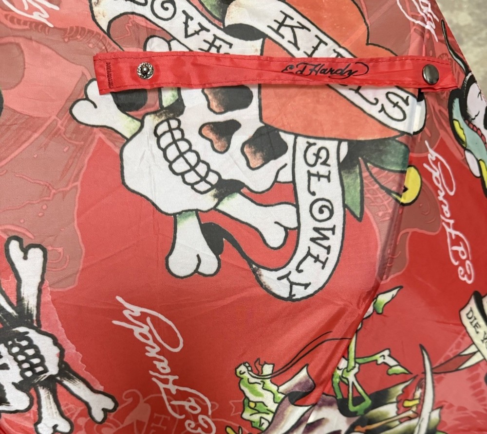 Ed Hardy Red Skull Umbrella