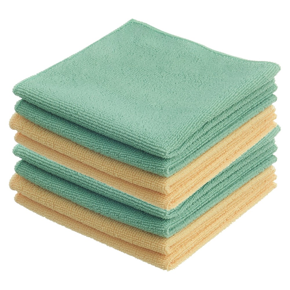 Superio Microfiber Cleaning Cloth 12''(8 Pack)
