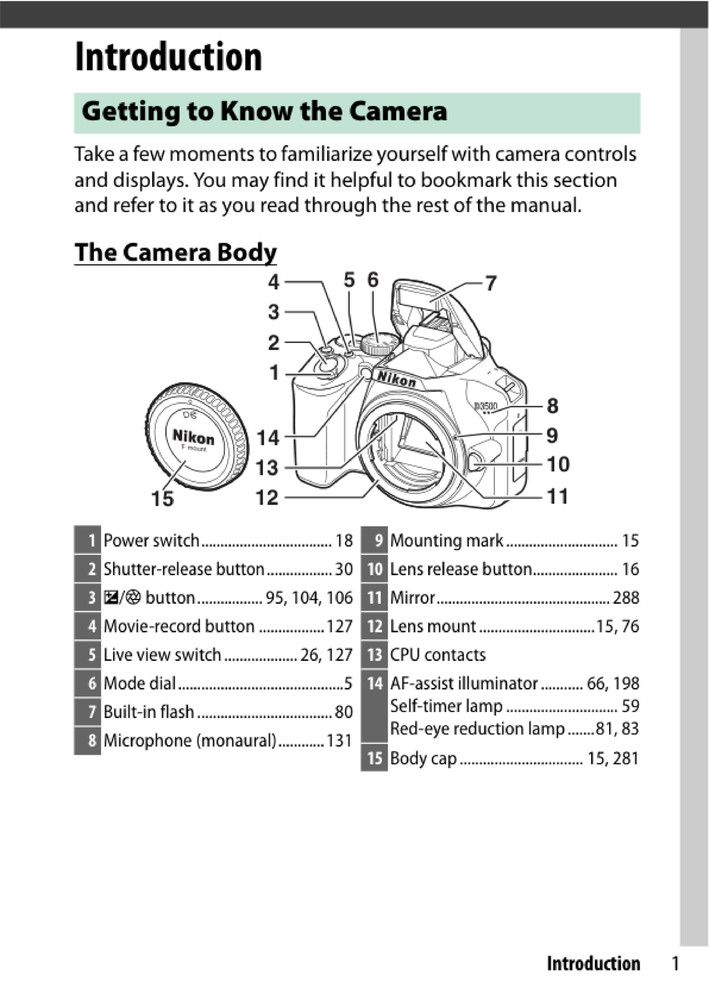Nikon D3500 — User Reference Manual Guide — 353 Pages — Printed & Bound in USA