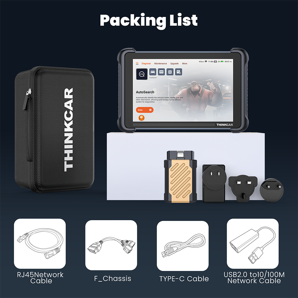 ThinkScan 689BT Auto Diagnostic Scan Tool Bidirectional OBD2 Scanner E.CU Coding