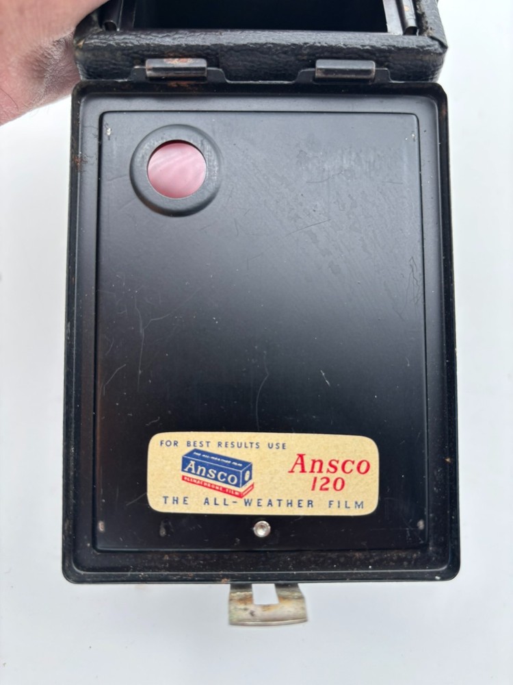 Vintage Ansco Shur-Flash box camera.