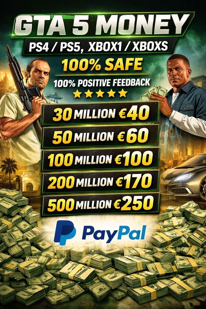 GTA 5 MONEY BOOST PS4/PS5 XBOX1/XBOXS