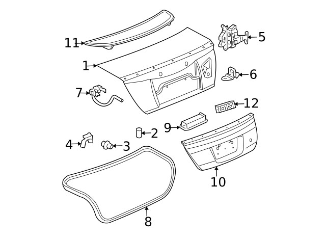 Genuine GM Weatherstrip 22714750