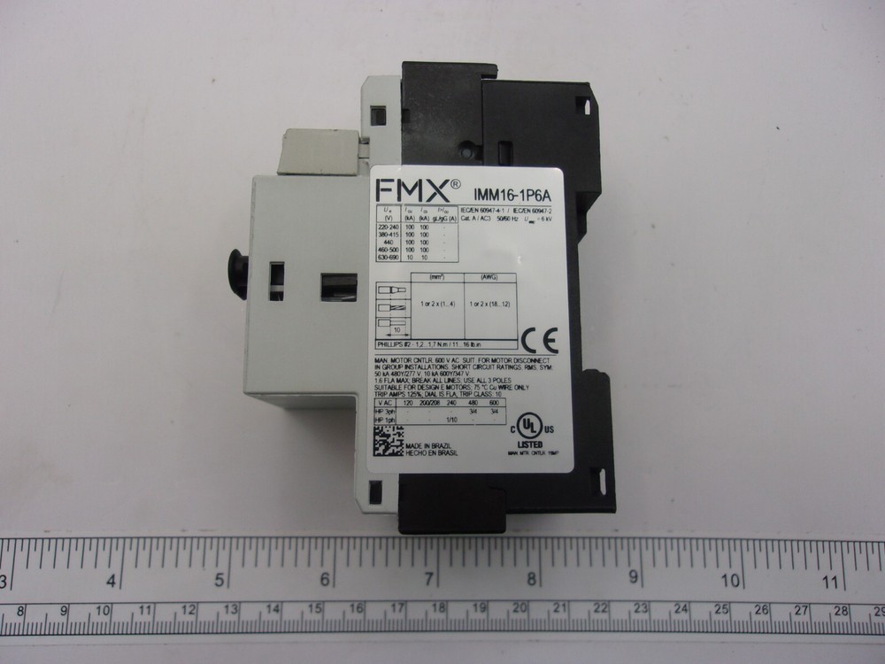 FMX IMM16-1P6A MOTOR CIRCUIT PROTECTOR PUSH BUTTON, 0604C