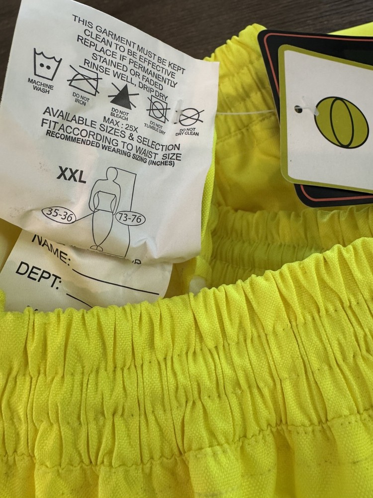 Alpha Workware High Visibility VizLite DT Fluorescent Reflective Rain Pants XXL