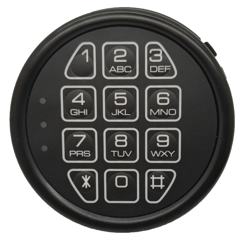 Gun Safe Lock Replacement Black Keypad Electronic Swing Bolt Lock Digital Keypad