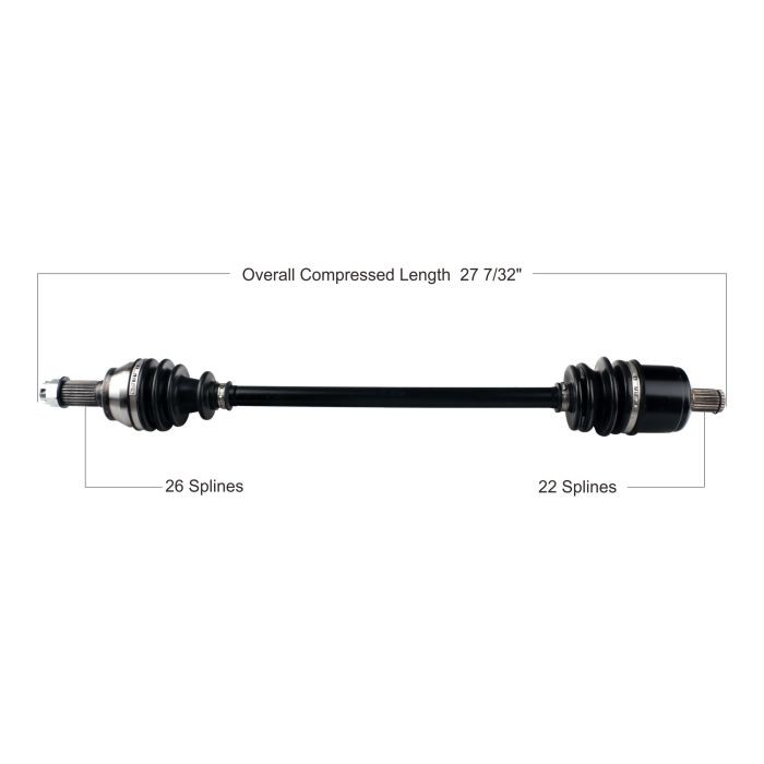 Tytaneum Front Left Right CV Axle 813-0180