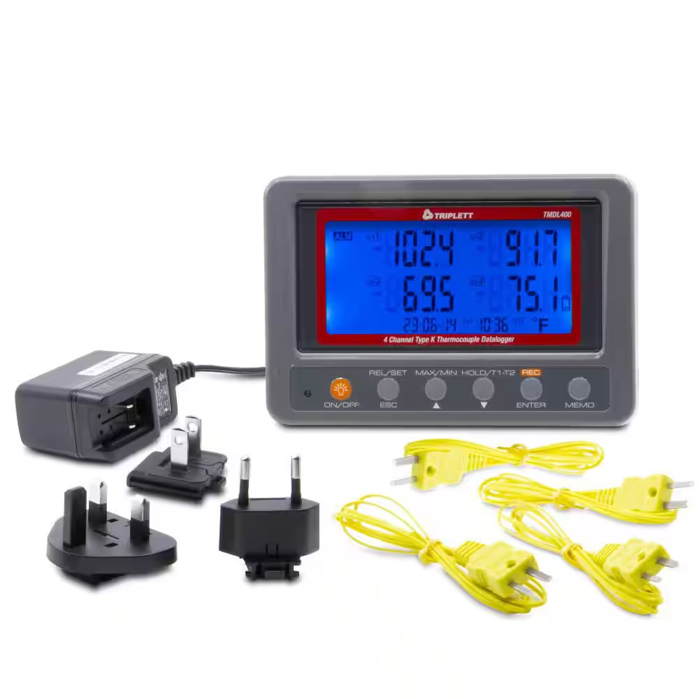 Digital 4 Channel Type K Thermocouple Datalogger (SD)