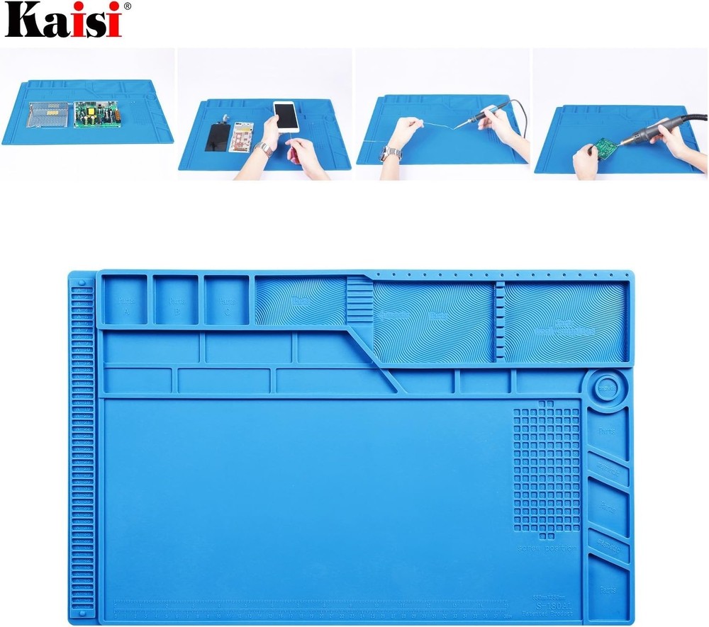 Silicone Soldering Mat with Screw Organizer
