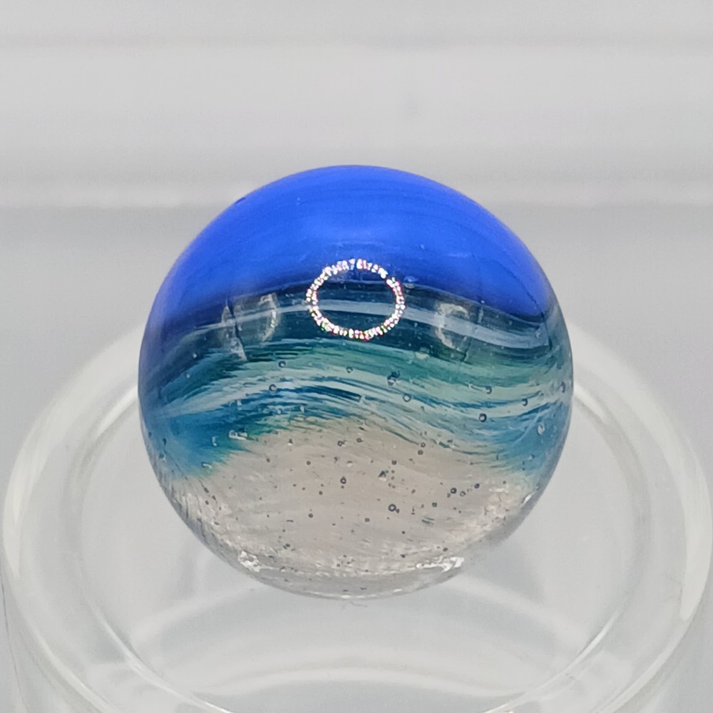 .61" Vintage Vitro Blue Phantom Conqueror Marble #Q98