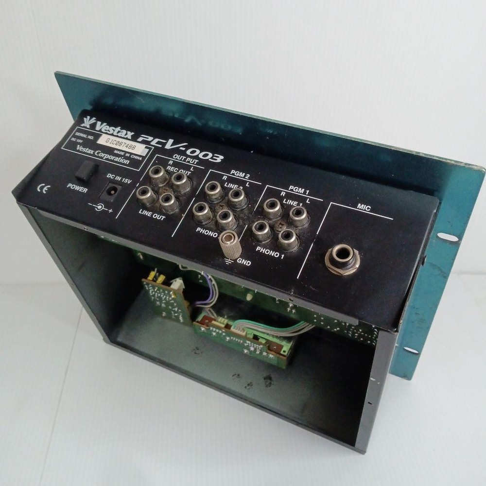 Vestax DJ Mixer PCV-003 Analog Blue JUNK Untested