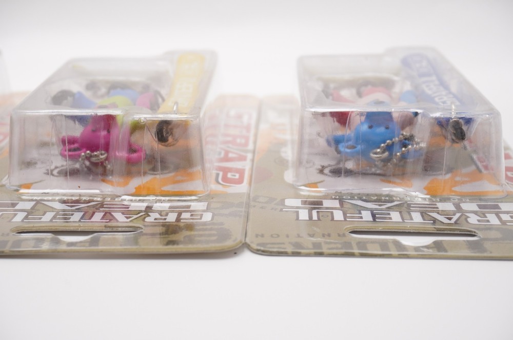 Grateful Dead Dancing Bear Cell Phone Strap Keychain Set 5 Colors New In Box
