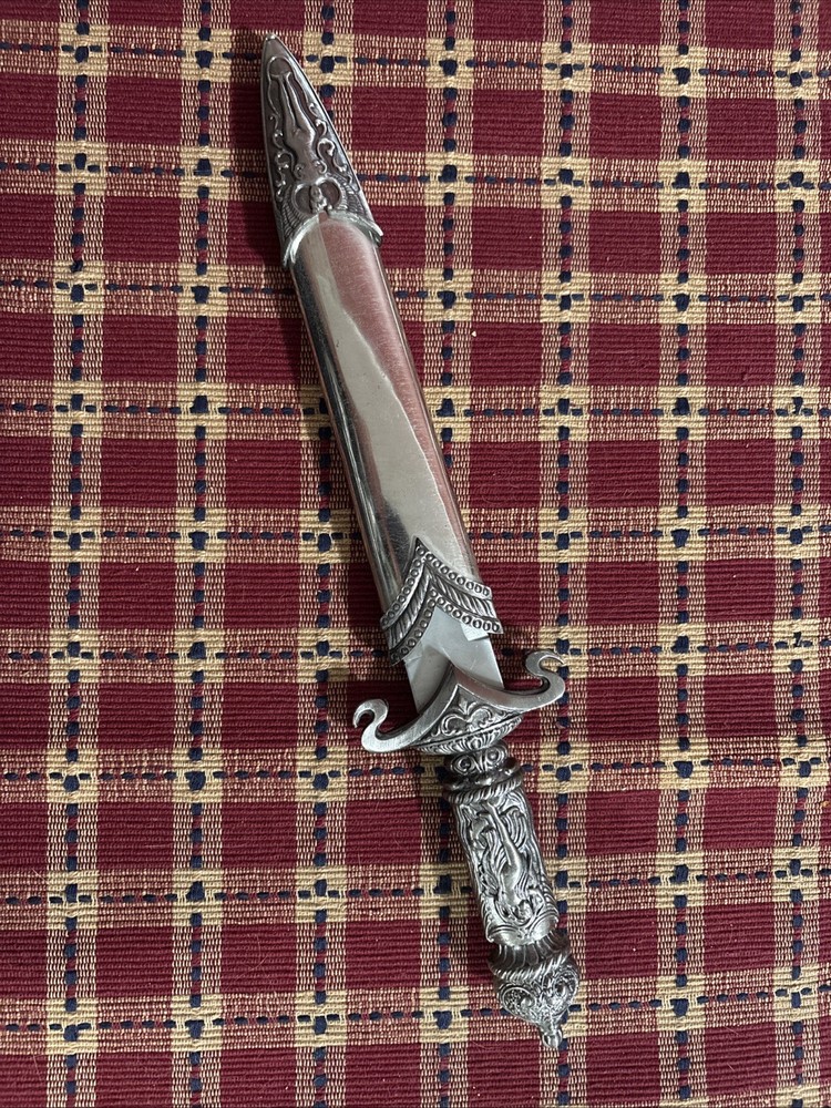 Decorative Display Stainless Steel 13.5”  Dagger And Sheath