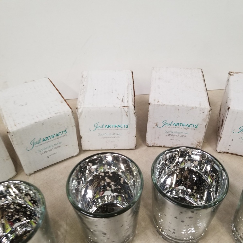 Just Artifacts MERCURY 2.75"H (6PCS, SPECKLED SILVER)