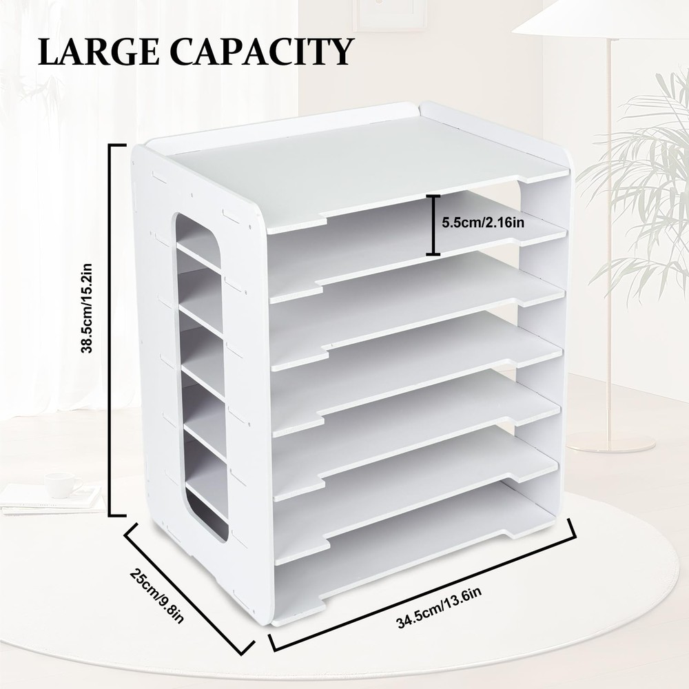 CELSOL Vinyl Roll Holder, Countertop Cabinet Storage White