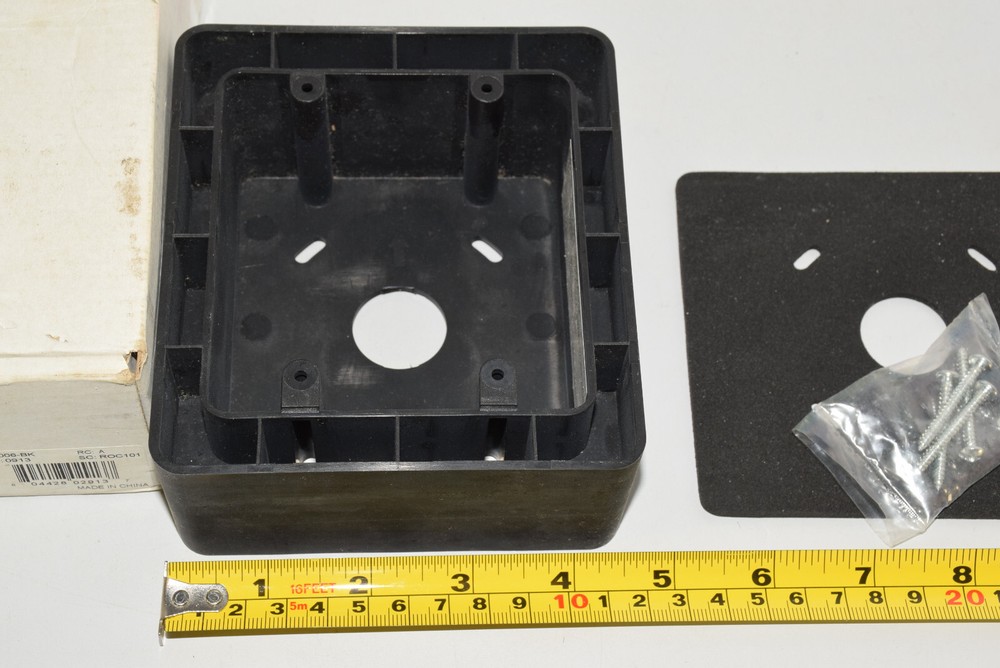 On-Q IC5006-BK Electrical Back Box, Selective Call Double Gang Box - Black