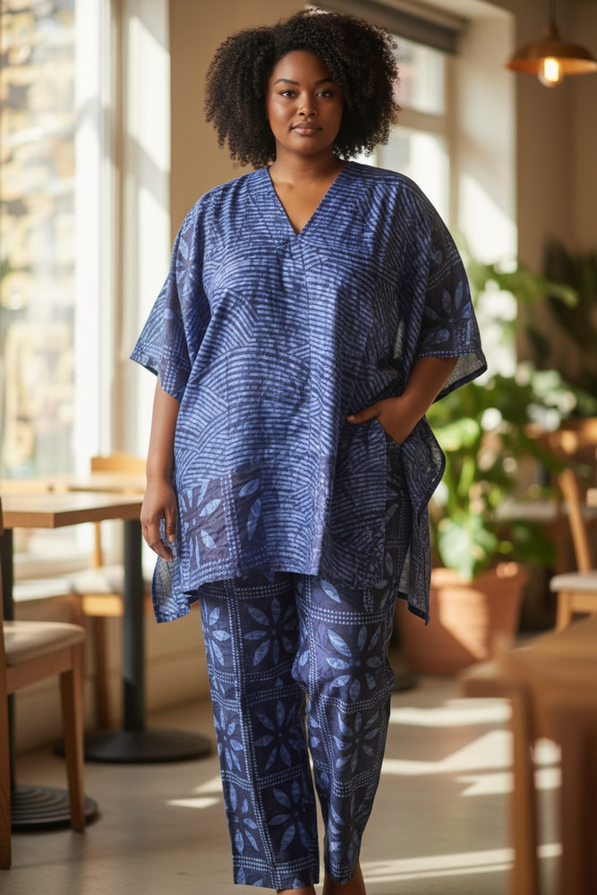 VERY UNIQUE KAMPALA. 2-PC Beautiful Large Long TOP