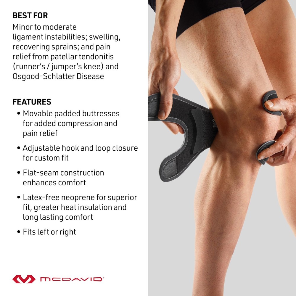 McDavid Level 2 Knee Support Adj S/M Adjustable Wrap