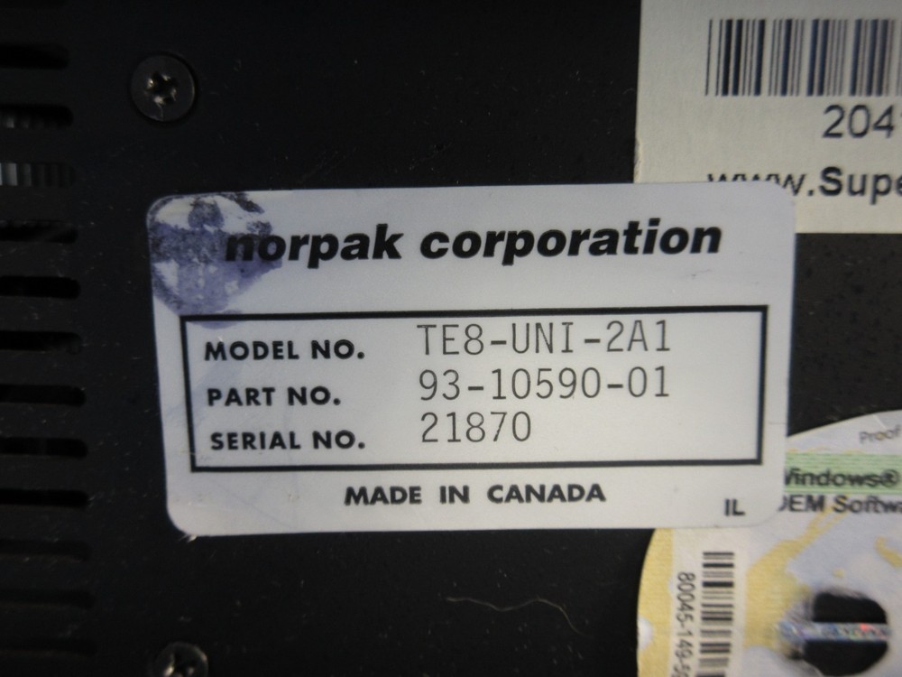 Norpak TES8 MPEG Encoder - TE9-UNI-2A1 / 93-10590-01