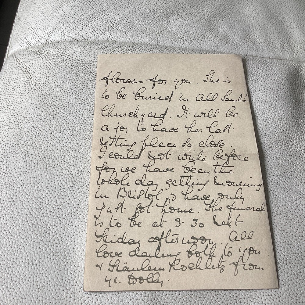 Charming letter dated 1911 Clevedon Somerset connection