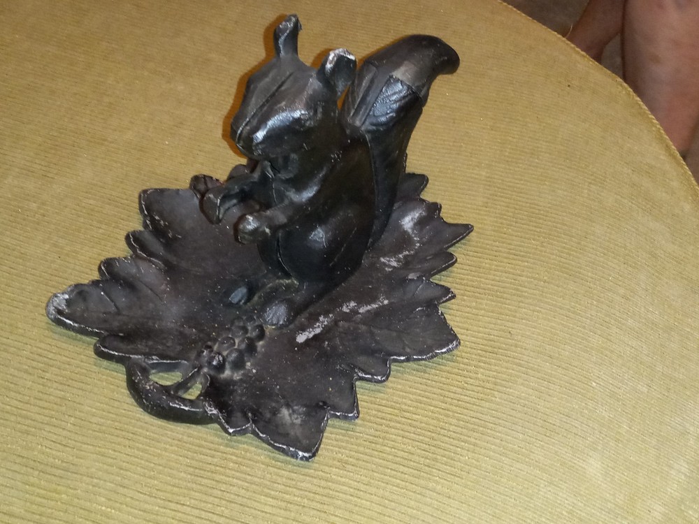 Black Squirrel Mechanical Vintage Nutcracker Holiday Nuts Home Decor