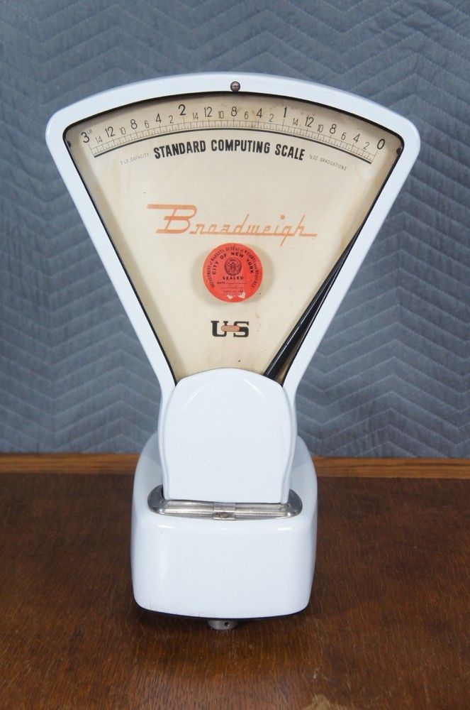 Belgian Berkel Broadweigh No 405 Standard Computing 3lb Weight Scale 21"