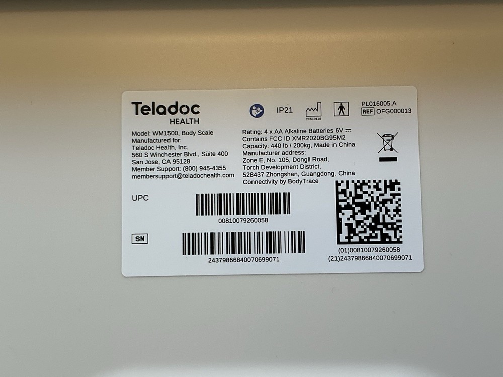 Teladoc Health Scale WM1500