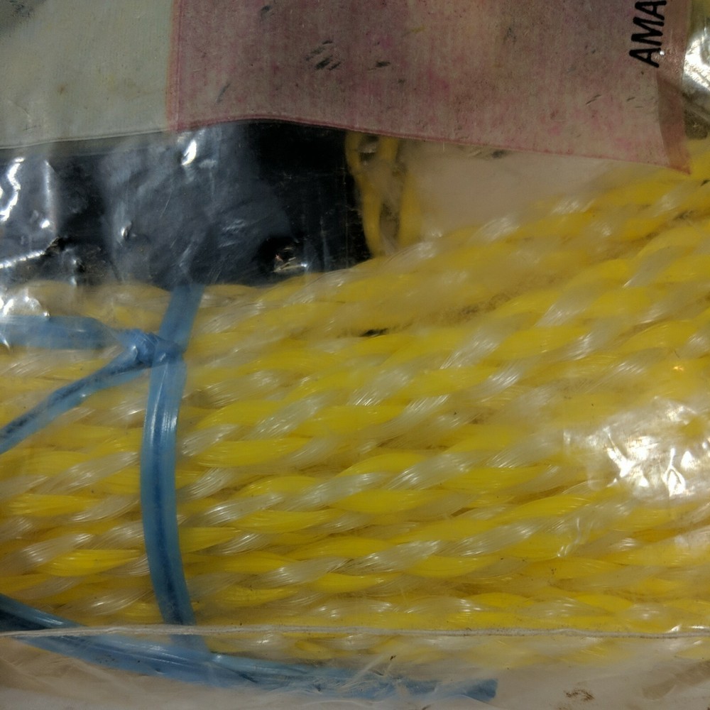 Amalgamated Cordage Ski-Tow Dylene Float Braided Polypropylene Rope 75 ft.