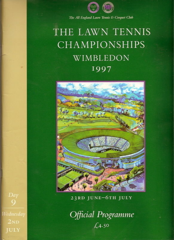 1997 Wimbledon Ninelth Day program